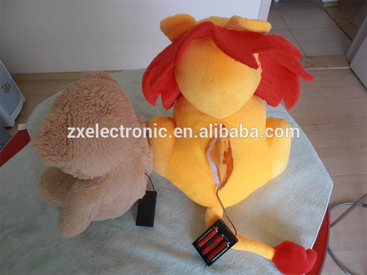 Intelligent voice activated plush toys with voice recorder