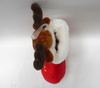 New Design Fashion Deer Animal Head Plush Christmas Stocking