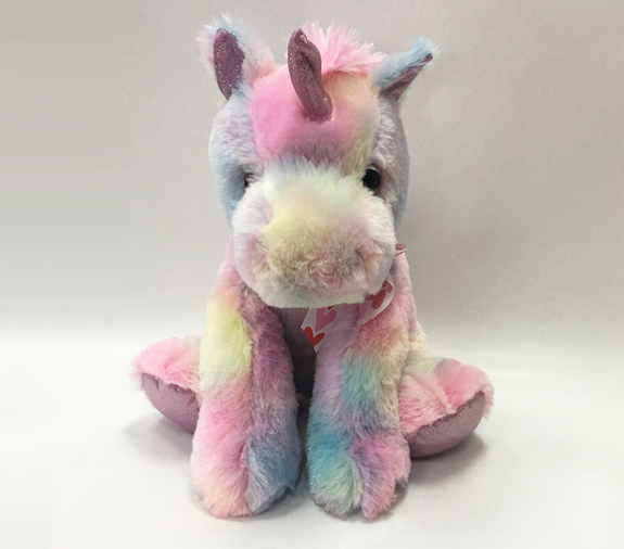 Custom Valentines Large Plush Colorful Unicorn Animal Stuffed Toy