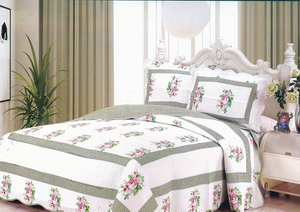Printed bedspread set