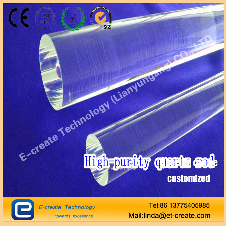 High-purity high-temperature quartz rod for the semiconductor industry
