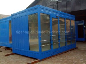 casa plegable de la casa prefabricada del bajo costo de la casa del envase de los 20/40FT que expide