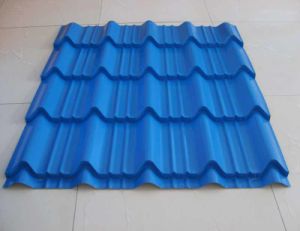 Hoja de acero acanalada galvanizada cubierta color del material para techos del c&oacute;digo de Ral