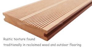 El panel de pared de WPC/Decking de Vinyle/revestimiento de madera al aire libre del suelo/de la pared