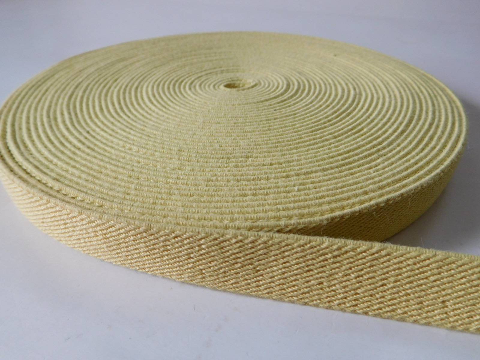 aramid fiber elastic webbing for fire protection garments
