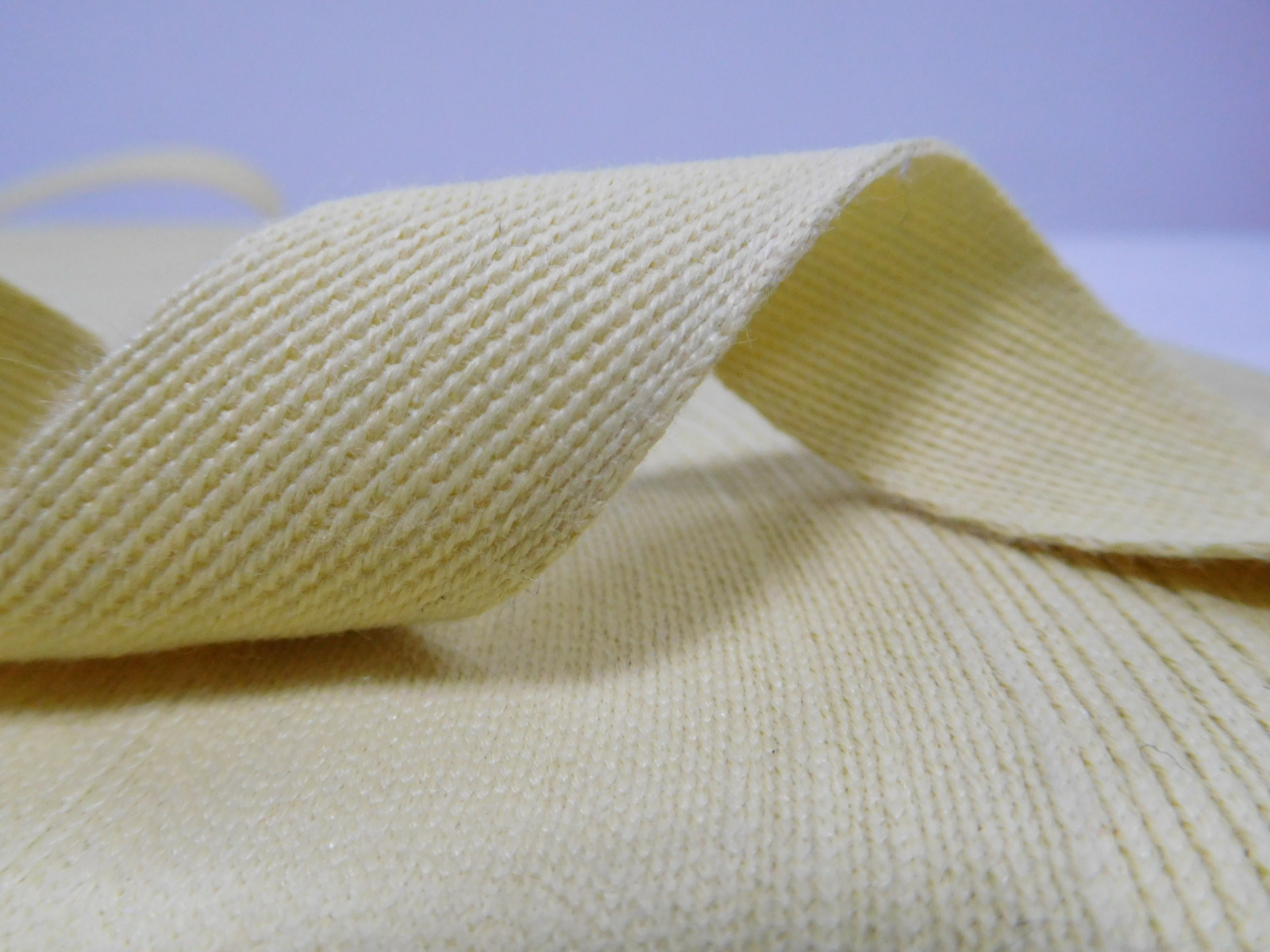 aramid fiber webbing for fire safety garments