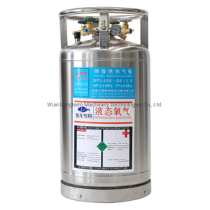 Liquid Oxygen/Nitrogen/Argon/CO2 Storage Tank Dewar Cryogenic Gas Cylinder, Hospital Medical Oxygen Supply Liquid Oxygen Tank