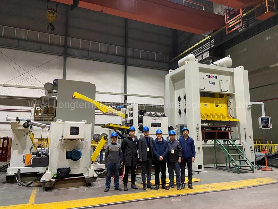 Carbon Steel Coils Decoiler Straightening Blanking Machine for LPG Cylinders^