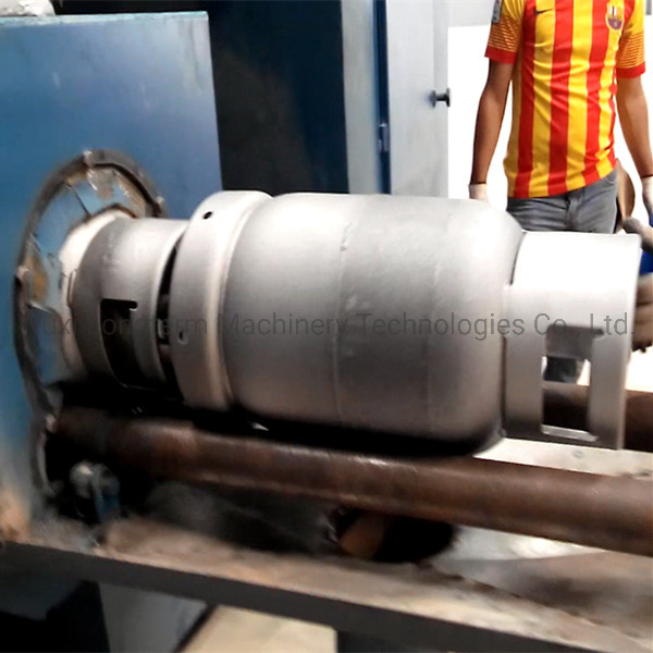 LPG Gas Cylinder Manufacturing Equipments Body Production Line Shot Blasting Machine
