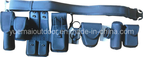 Police Security Duty Belt Set with Multifunctional Pouch