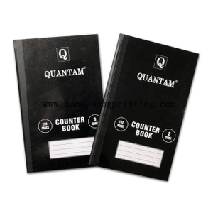 1/2/3 Quire 96/192/288 Pages Cahier Reliure Couse Avec Couverture Rigide Format A4 8mm Ligne Avec Rouge Marge Counter Book Noir