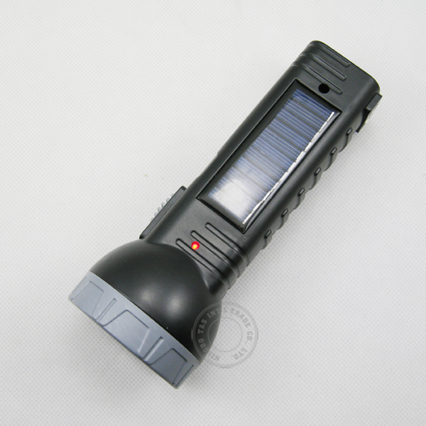 Solar Power Multi Function Rechargeable Flashlight 