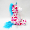Colorful Toy Unicorn Plush Animal Stuffed Unicorn Toys with Blue Tail