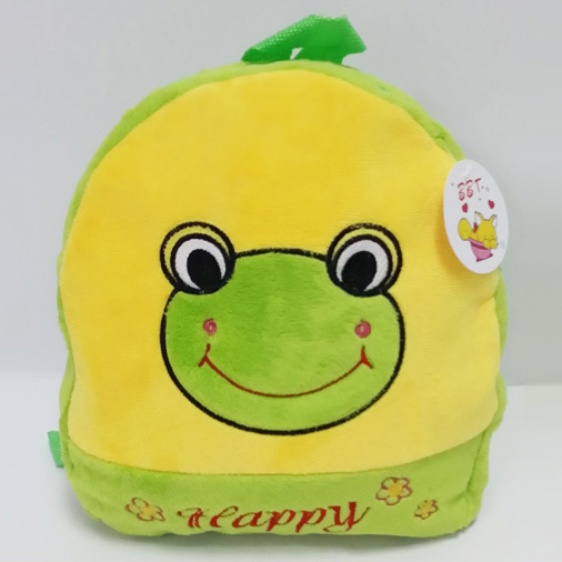 Plush Cartoon Pattern Frog Backpack for Kids