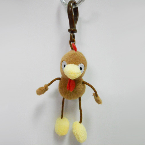 Custom Soft Plush Hen Toy Keychain