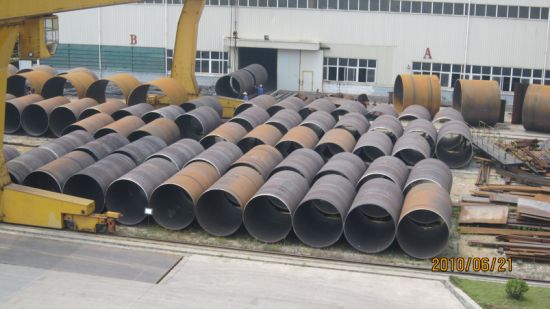 Large Diameter LSAW Carbon Steel Pipe Conveying Fluid Petroleum Gas Oil