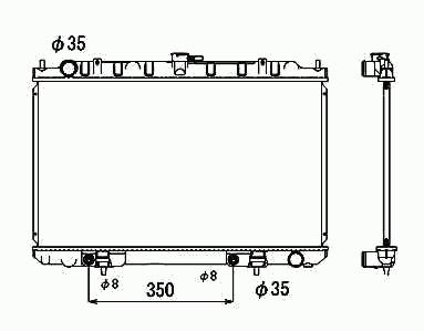 Radiator for NISSAN