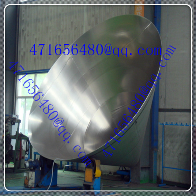 polished stainless steel Conical Tank Head 