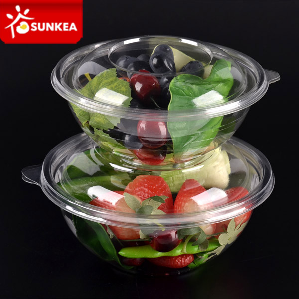 Disposable Clear Take Away Plastic Salad Bowl with Lid Buy Product on