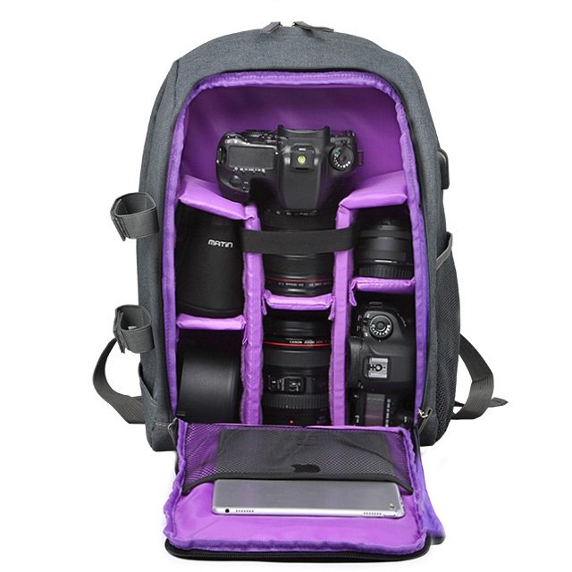 Canon SLR professional camera bag, backpack, large capacity Nikon men and women digital outdoor photography bag, computer backpack