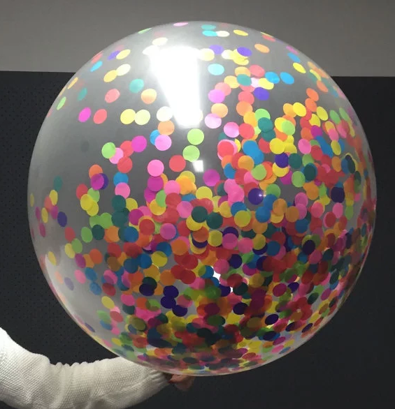 Balloon with Paper & Foil Confetti
