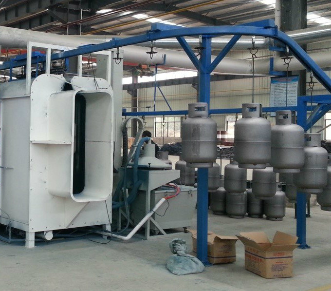 Lpg Cylinder Electrostatic Powder Coating Machine