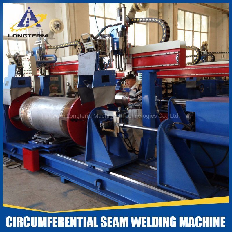 Circumferential Continuous Seam Welder to Weld The Dome Ends to Thecylinders of The Solar Stainless Steel Tanks