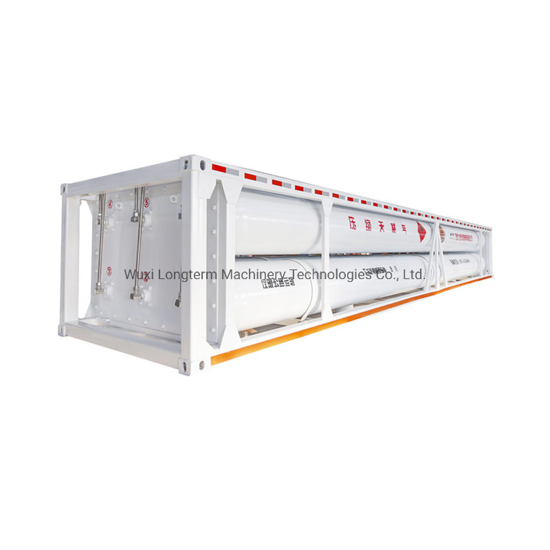 9-Tube Container Semi Trailer with Large Jumbo Cylinders for CNG Storage