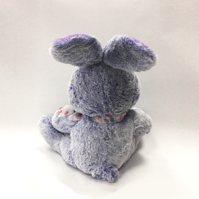 Fashion Novelty Purple Rabbit with Bow Tie Plush Kids Toy