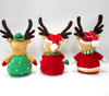 Customized Soft Plush Christmas Deer With Decorations