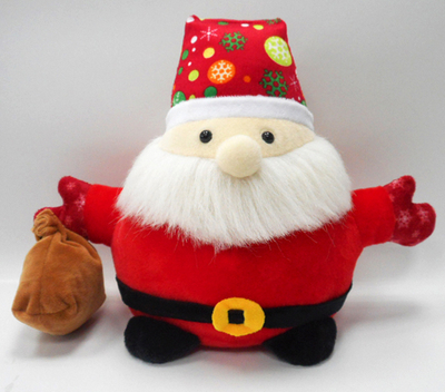 Adorable Christmas Santa Claus Soft Baby Toys with Bag