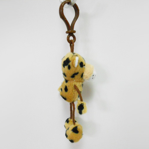 Custom Soft Plush Cheetah Toy Keychain