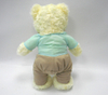 Custom Lovely Couples Plush Soft Yellow Teddy Bear Stuffed Toy Bear with Clothes
