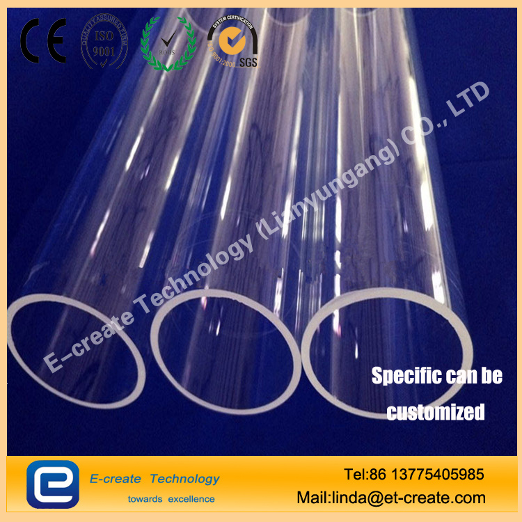 High purity high temperature quartz tube