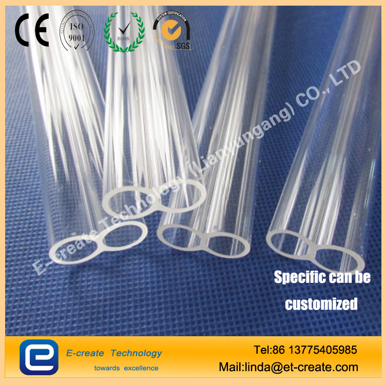 Double - hole quartz tube for gold - plated heating Lianyungang