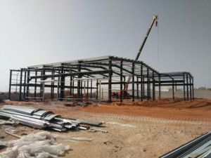 Structure m&eacute;tallique de qualit&eacute; pr&eacute;fabriqu&eacute;e de co&ucirc;t bas pour l'entrep&ocirc;t