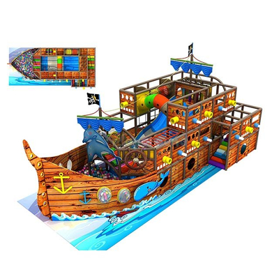 Пиратский корабль Тематическая пена Малая крытая детская площадка