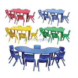 Пластиковый стол LLDPE и стул для дошкольного / вечернего зала