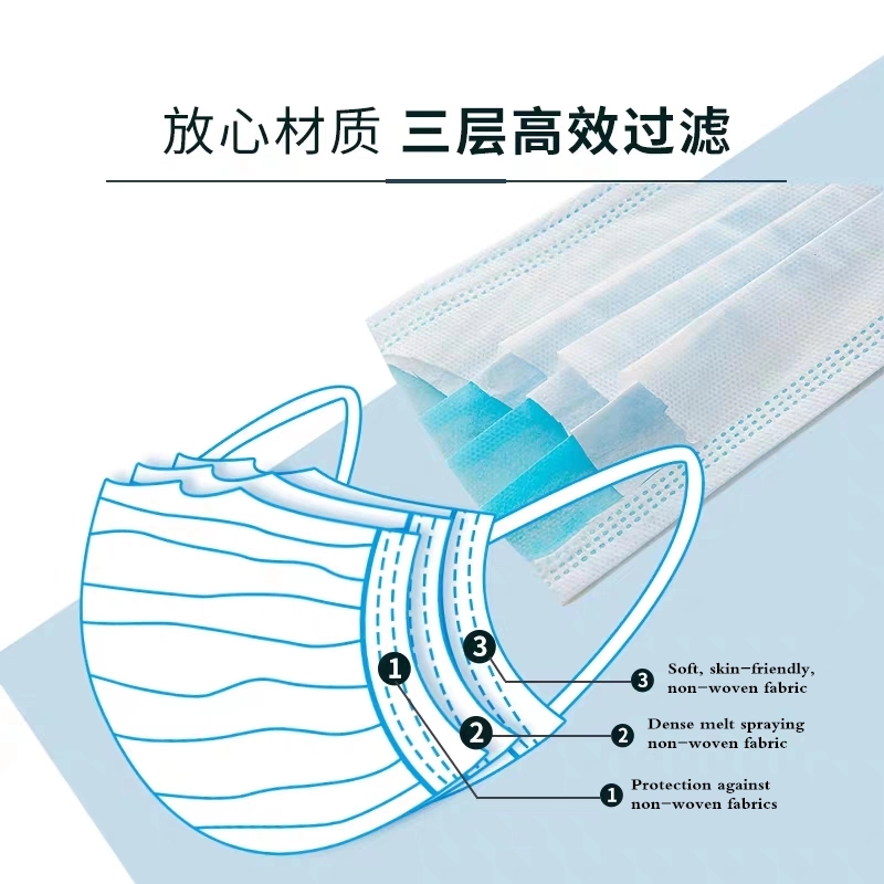 Disposable 3 lays Surgical Face Mask