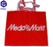 woven shopping bag with embroidery handle