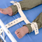 The both feet” T” ties a belt approximately