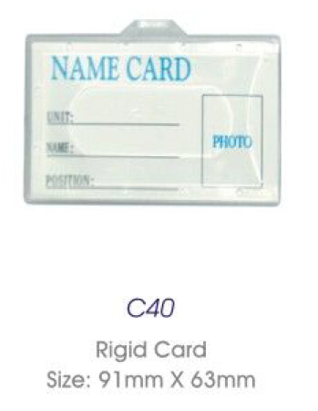 Rigid Name Badge Holder（C36/C38）