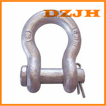 Round pin and cotter anchor shackles