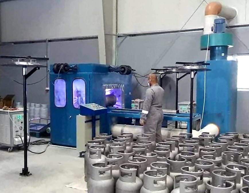 Gas Cylinder Zinc Metalizing Machine