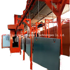CNG Gas Cylinder Powder Coating Line, Seamless Oxygen Cylinder Spray Painting Booth