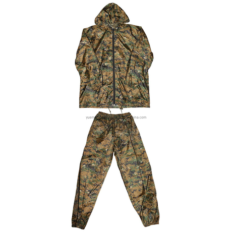 Army and Military Combat Woodland Digitcal Camo Rainsuit
