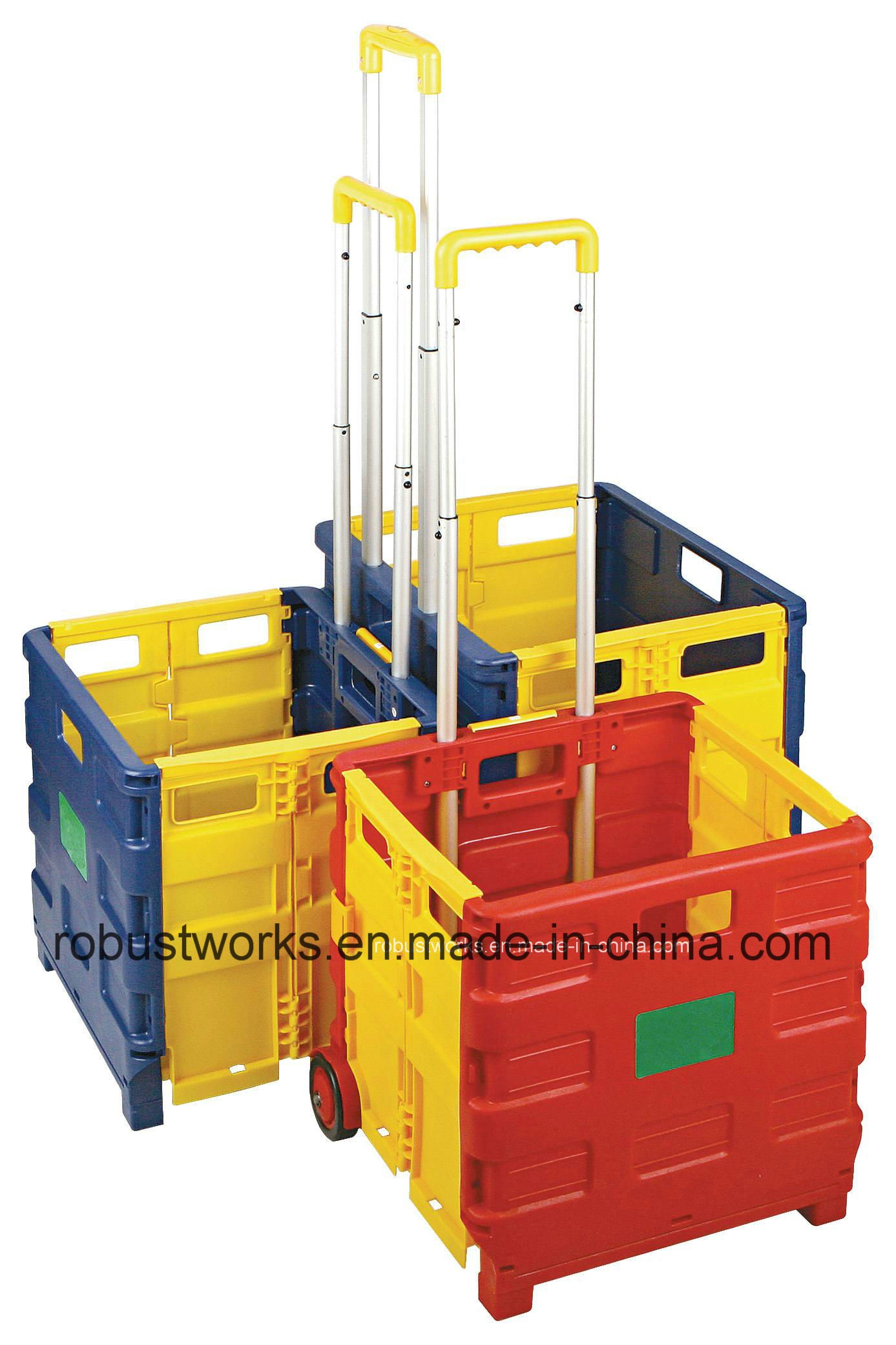 Plastic Folding Shopping Cart (FC401C)
