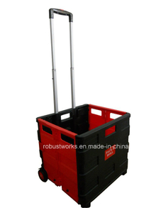 Plastic Portable Folding Shopping Cart (FC403K-2)