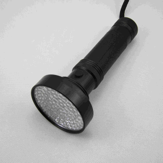 100 LED UV Flashlight black light with rubber coated grip for money detector, scorpion or pet urine 