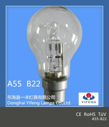 Eco Halogen Lamp Standard A55 25W 28W CE RoHS ERP Meps